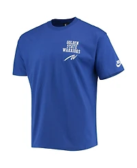 Men's Nike Royal Gold State Warriors 2021/22 Classic Edition Origins Courtside T-shirt