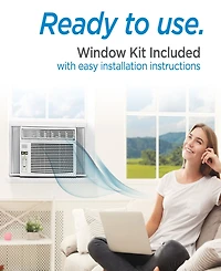 Black & Decker Window Air Conditioner with Remote Control , 8,000 Btu, Cools Up to 350 Square Feet Energy Efficient, White