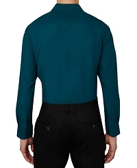 Calabrum Men's Regular Fit Solid Wrinkle Free Performance Dress Shirt