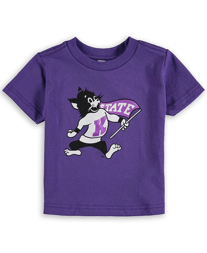 Toddler Boys and Girls Purple Kansas State Wildcats Big Logo T-shirt