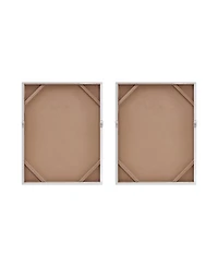 Madison Park Silver Glimmer Hand Brush Embellished Canvas Set, 2 Piece