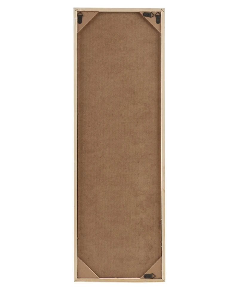 Madison Park Laurel Branches Carved Wood Panel Wall Decor