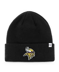 Men's '47 Black Minnesota Vikings Secondary Basic Cuffed Knit Hat