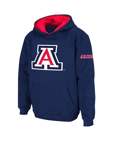 Big Boys Stadium Athletic Navy Arizona Wildcats Logo Pullover Hoodie