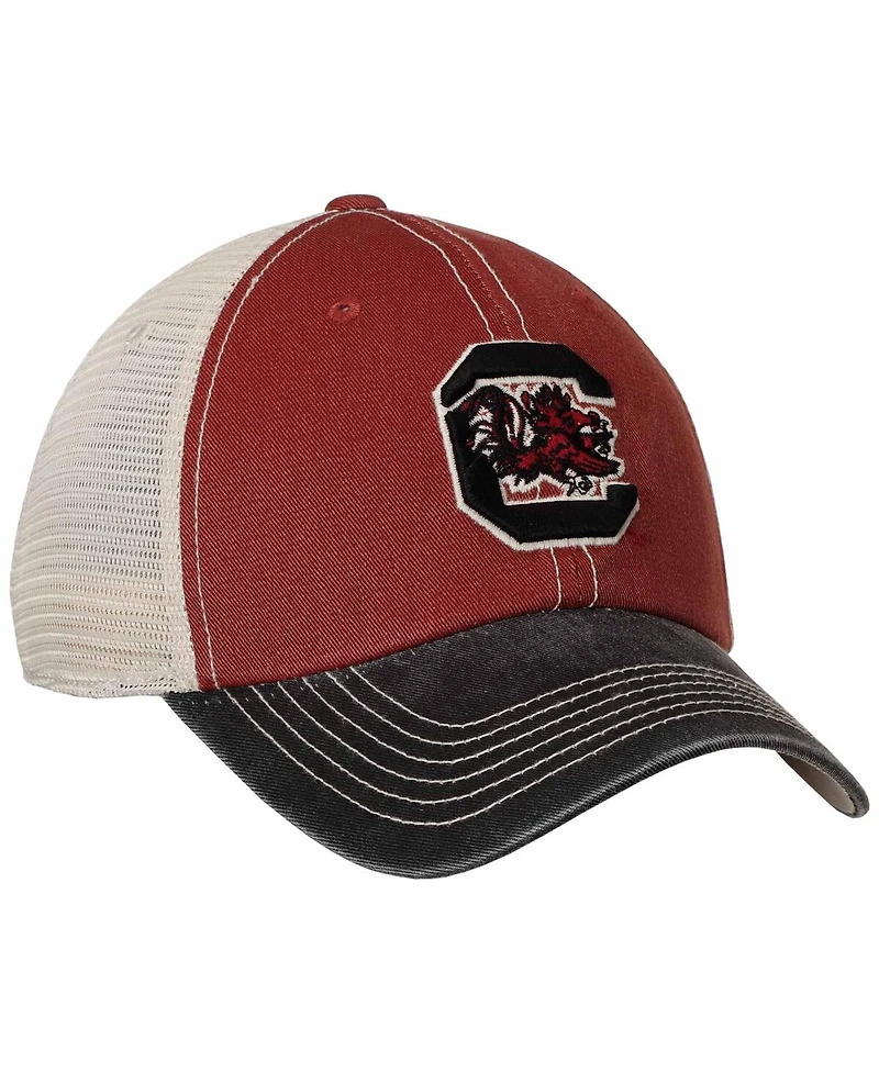 Men's Top of the World Garnet, Black South Carolina Gamecocks Offroad Trucker Adjustable Hat