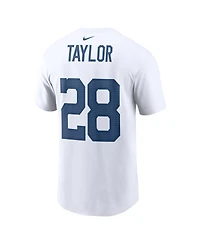 Men's Nike Jonathan Taylor White Indianapolis Colts Player Name Number T-shirt