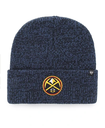 Men's '47 Navy Denver Nuggets Brain Freeze Cuffed Knit Hat