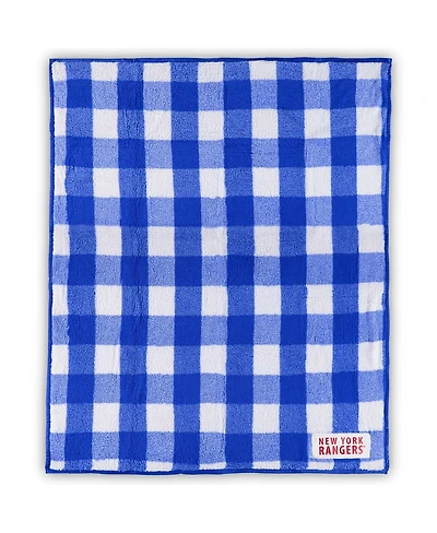 New York Rangers 50" x 60" Buffalo Check Frosty Fleece Blanket
