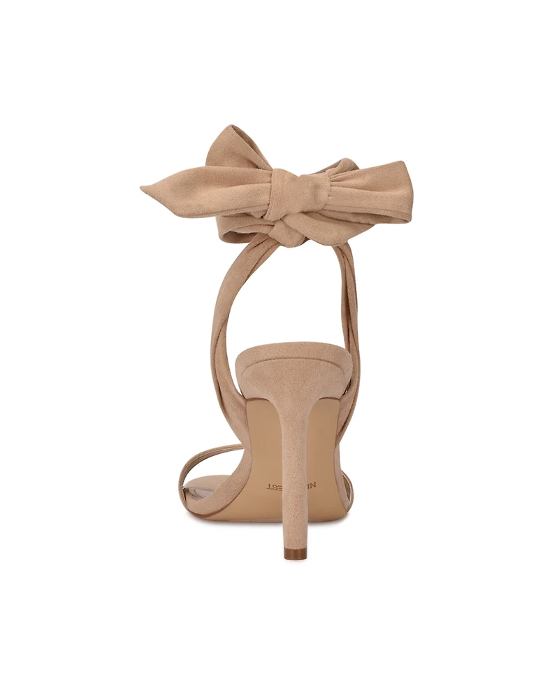 Nine West Women's Kelsie Ankle Wrap Sculpted Heel Sandals