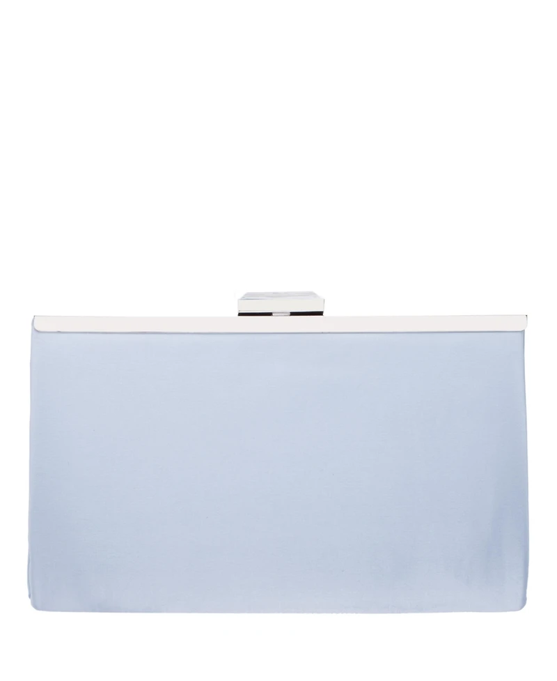 Women's Pleated Stain Crystal Frame Clutch