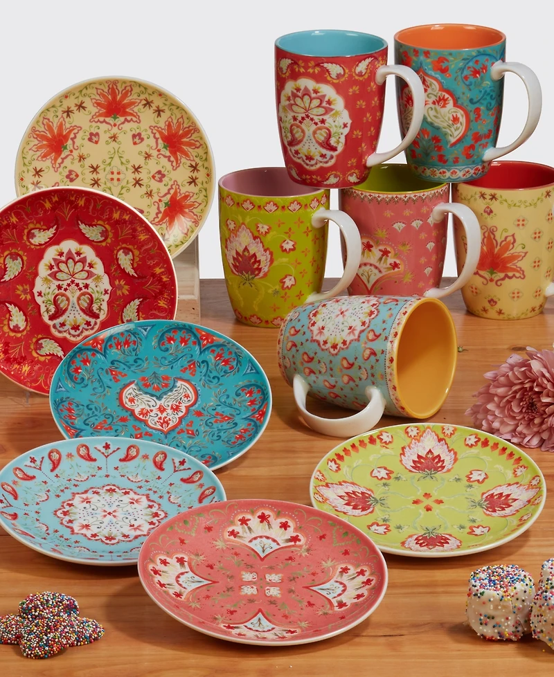 Certified International Francesca Mugs, Set of 6