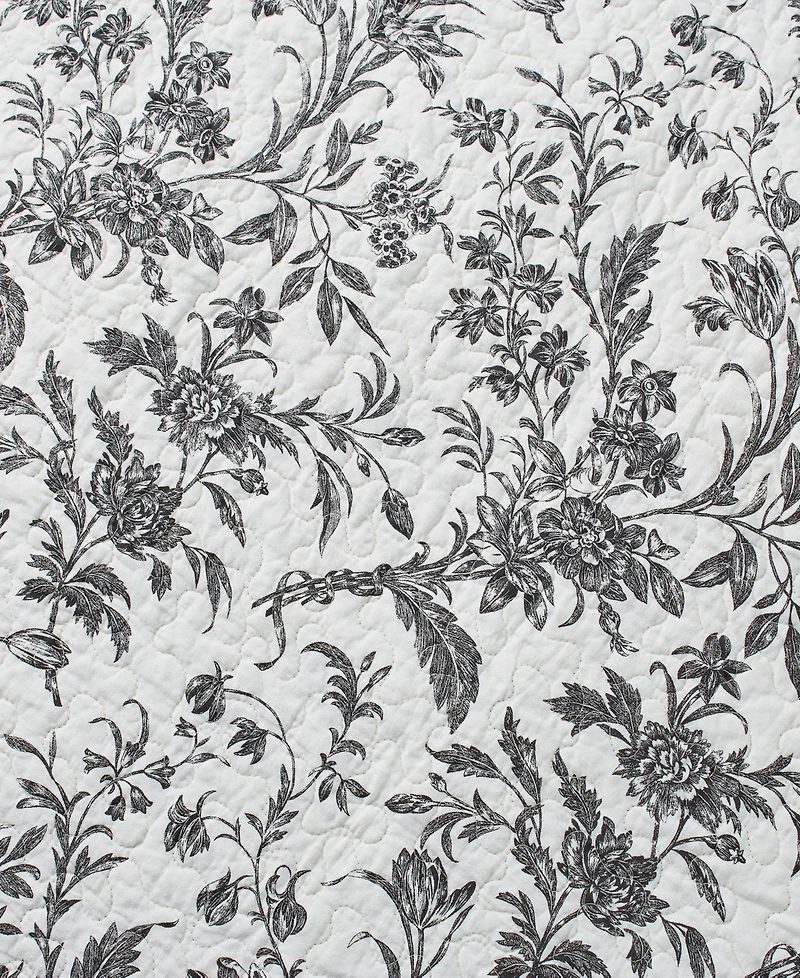 Laura Ashley Amberley Cotton Reversible 3-Pc. Quilt Set, King