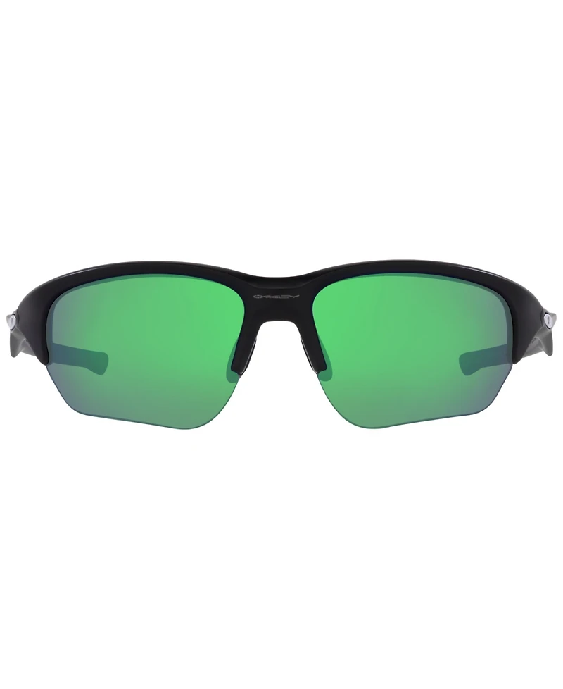 Oakley Unisex Rectangle Sunglasses, OO9363 64 Flak Beta