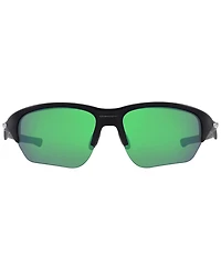 Oakley Unisex Rectangle Sunglasses, OO9363 64 Flak Beta