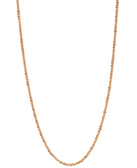 Sparkle Chain Necklace 16" (1-1/2mm) in 14K Rose Gold