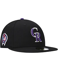 Men's Black Colorado Rockies 9/11 Memorial Side Patch 59Fifty Fitted Hat