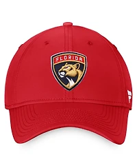 Men's Red Florida Panthers Core Primary Logo Flex Hat