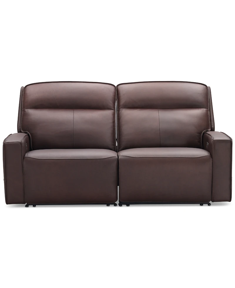 Closeout! Dextan Leather 2-Pc. Sofa with 2 Power Recliners, Created for Macy's