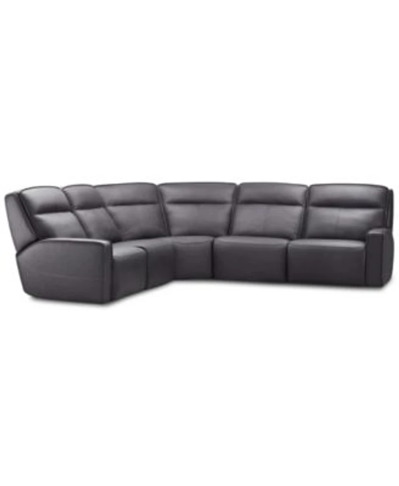Closeout Dextan Leather Sectional Collection Created For Macys