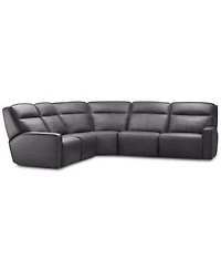Closeout Dextan Leather Sectional Collection Created For Macys