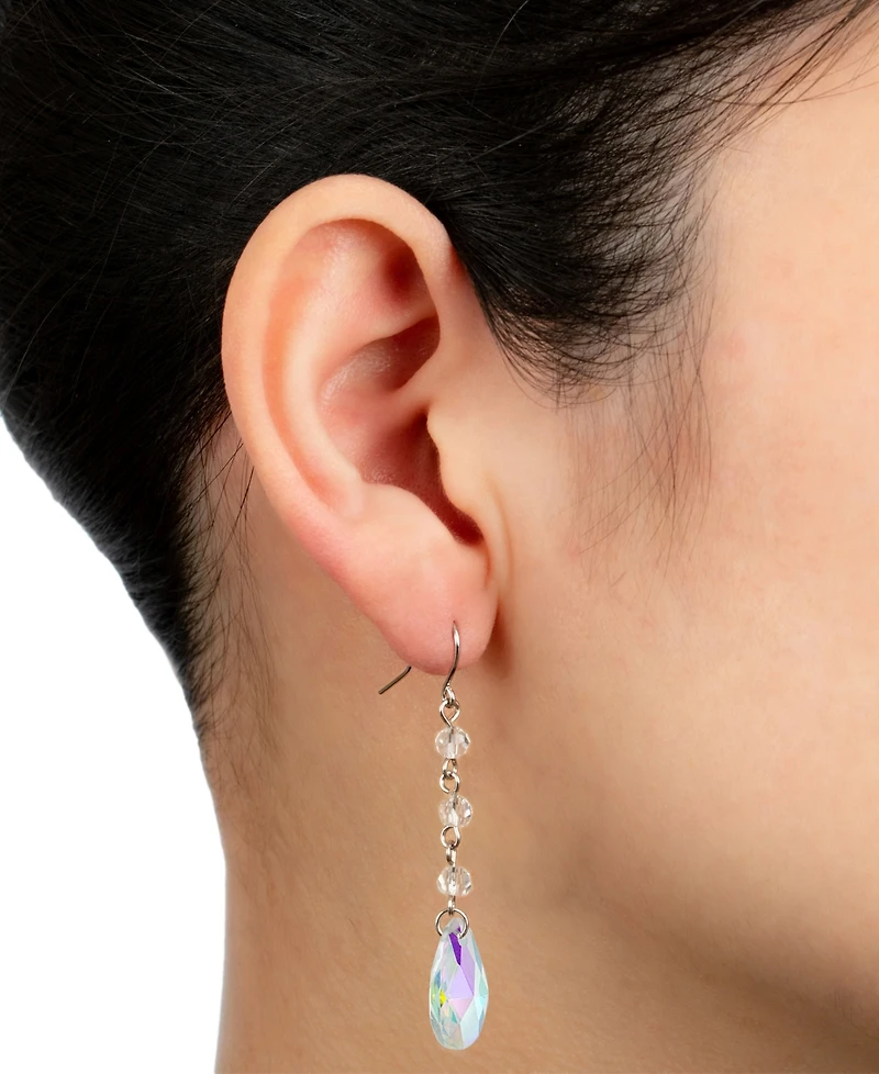 Giani Bernini Faceted Crystal Drop Earrings, Created for Macy's