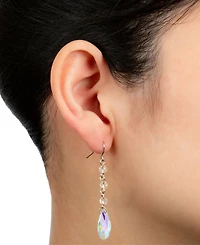 Giani Bernini Faceted Crystal Drop Earrings, Created for Macy's