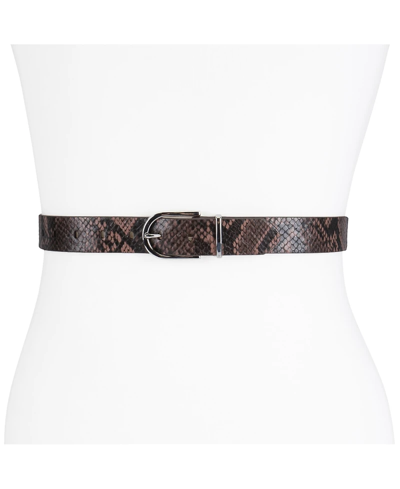Calvin Klein Women's Rounded Buckle Trouser Pant Dress Belt
