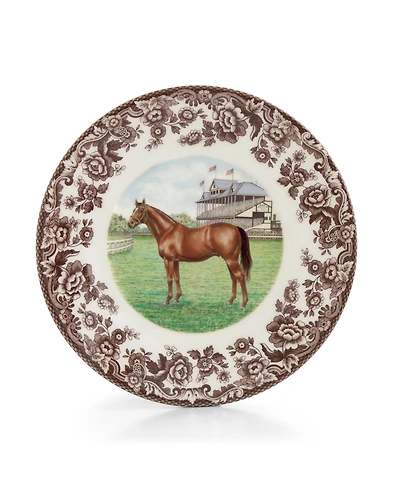 Spode Woodland Thoroughbred Horse Salad Plate