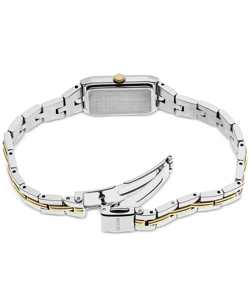 Seiko Women's Essential Two Tone Stainless Steel Bracelet Watch 15mm