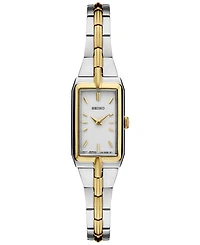Seiko Women's Essentials Two Tone Stainless Steel Bracelet Watch 15mm