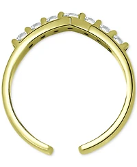 Giani Bernini Cubic Zirconia Chevron Toe Ring, Created for Macy's