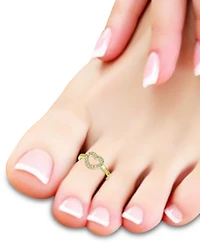 Giani Bernini Cubic Zirconia Heart Toe Ring, Created for Macy's