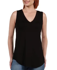 24seven Comfort Apparel V Neck Tunic Tank Top