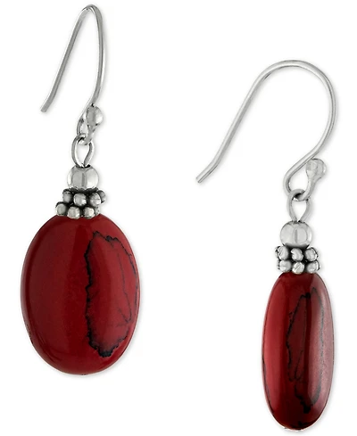 Giani Bernini Amethyst Drop Earrings (11 ct. t.w.) in Sterling Silver, (Also in Turquoise, Sodalite, Rose Quartz, & Red Jasper), Created for Macy's