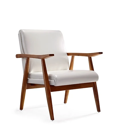 Manhattan Comfort Arch Duke Leatherette Upholstered Accent Chair