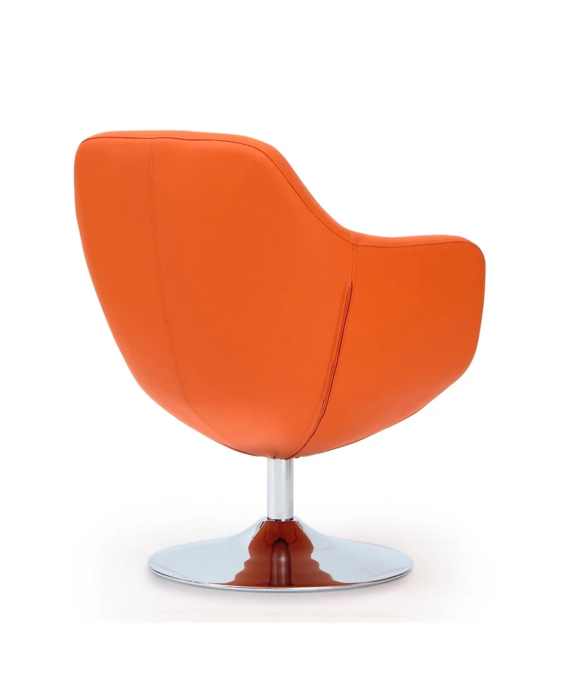 Caisson Swivel Accent Chair