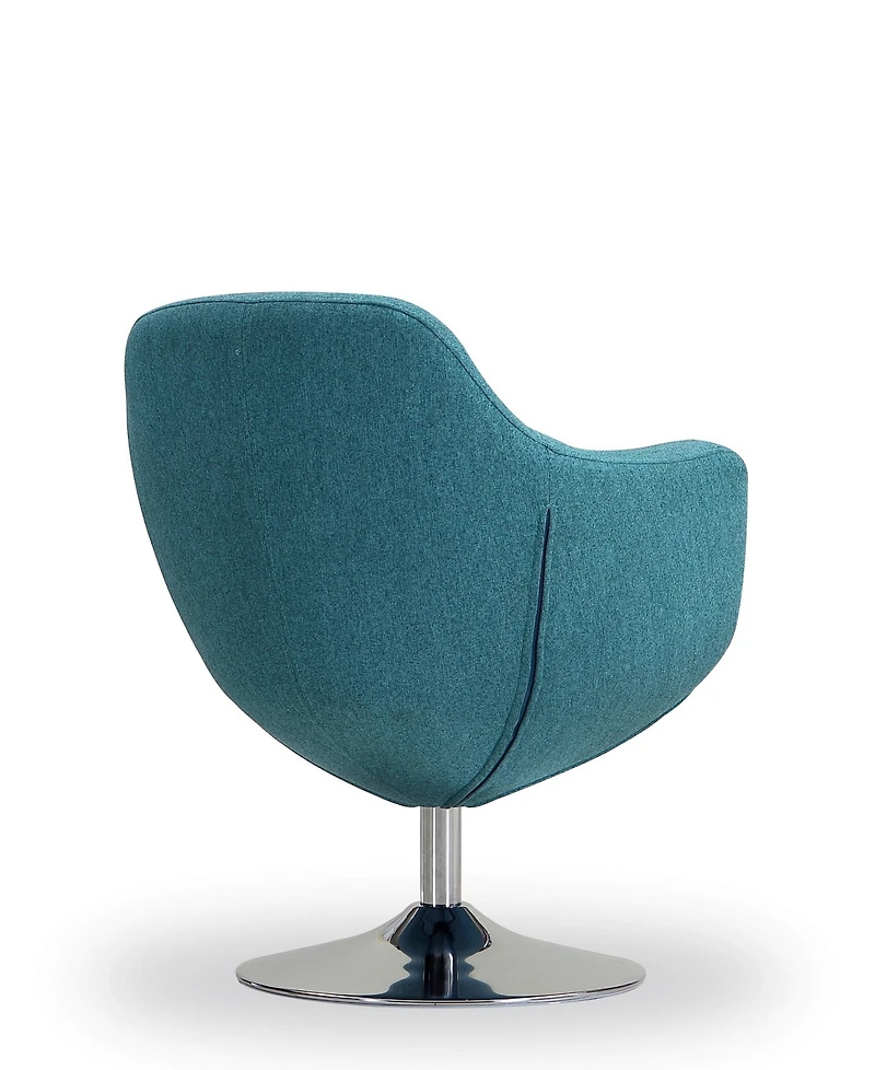 Manhattan Comfort Caisson Swivel Upholstered Accent Chair
