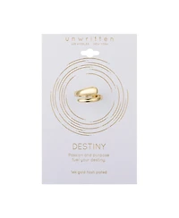 Unwritten 14K Gold Flash Plated Wrap Ring
