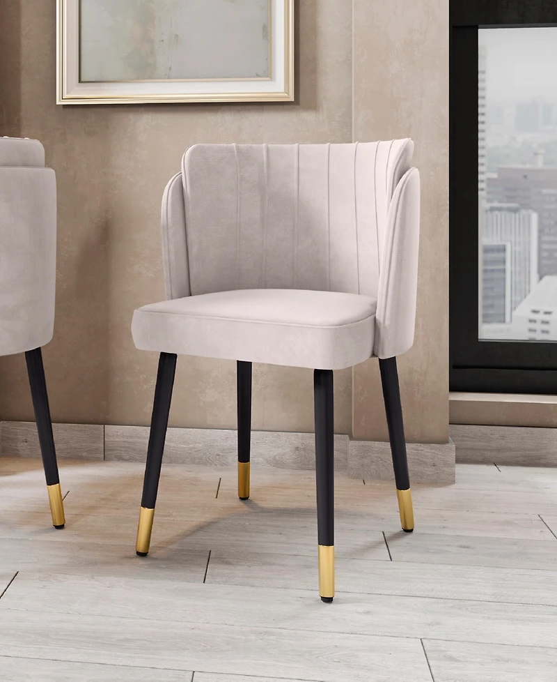 Manhattan Comfort Zephyr Velvet Upholstered Dining Chair