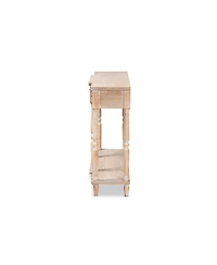Hallan Classic and Traditional French Provincial Wood 3-Drawer Console Table