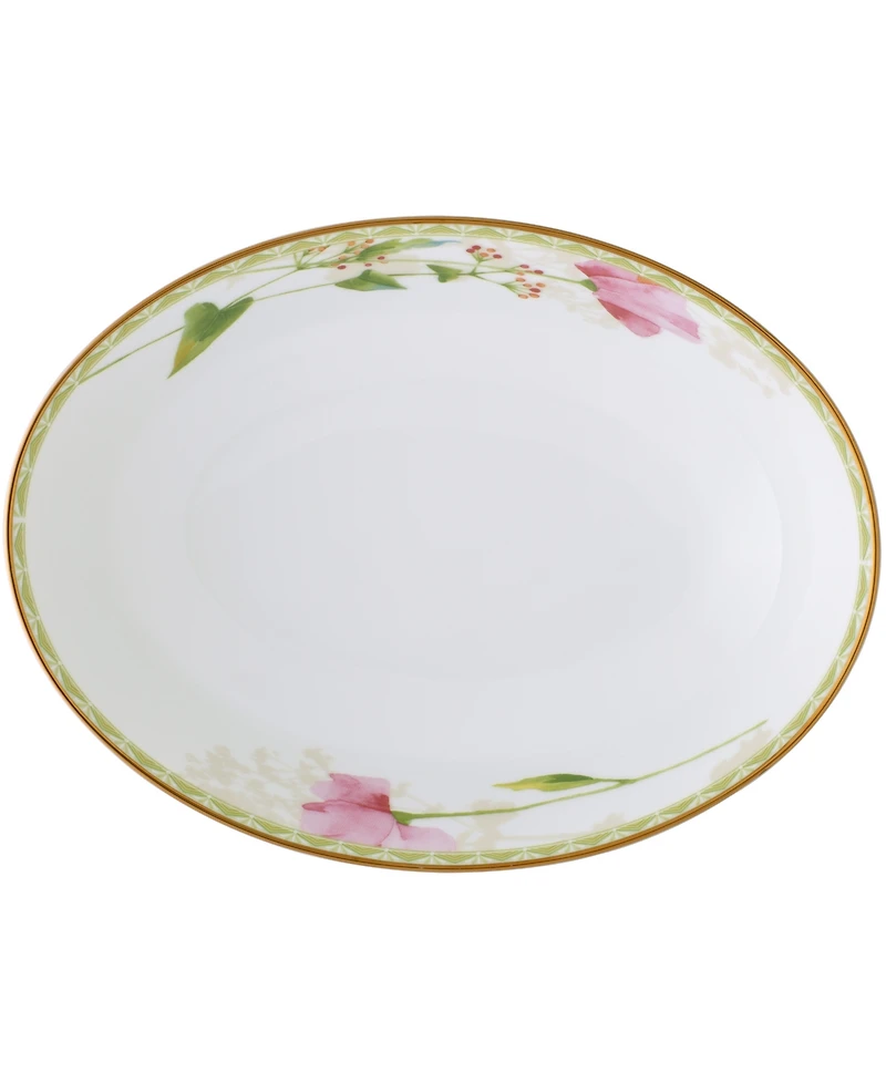 Noritake Poppy Place 32 Oz Oval Vegetable Bowl, 9.75"