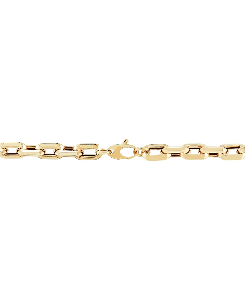 Polished Oval Link 20" Chain Necklace in 10k Gold