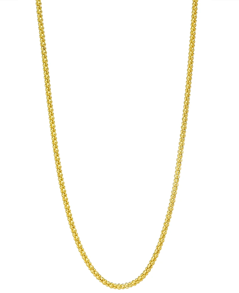 Popcorn Link 30" Chain Necklace (1-3/4mm) in 14k Gold
