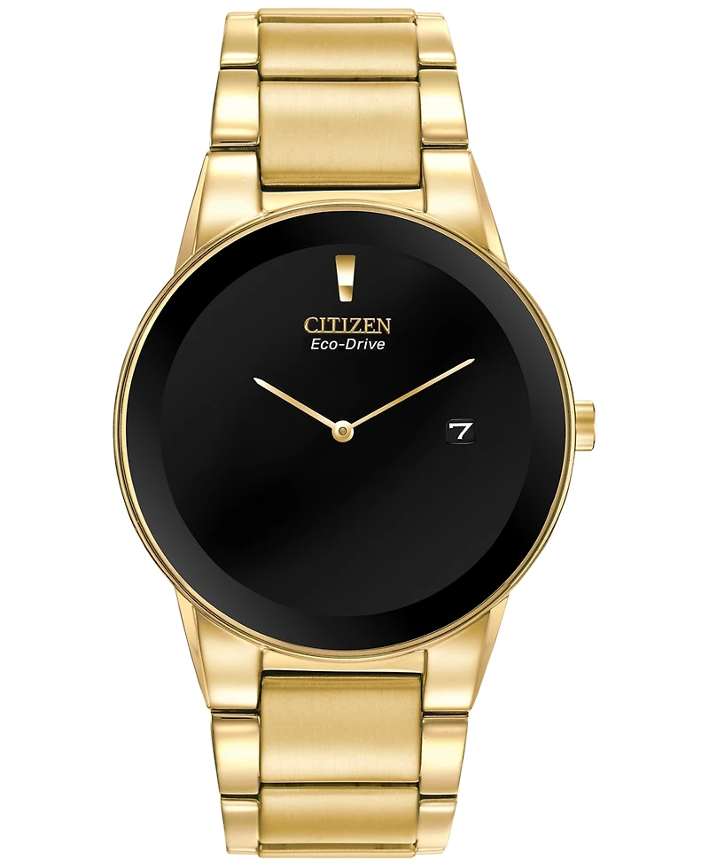 Citizen Men's Axiom Eco-Drive Gold-Tone Stainless Steel Bracelet Watch 40mm AU1062-56E