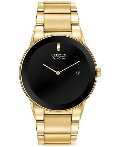 Citizen Men's Axiom Eco-Drive Gold-Tone Stainless Steel Bracelet Watch 40mm AU1062-56E