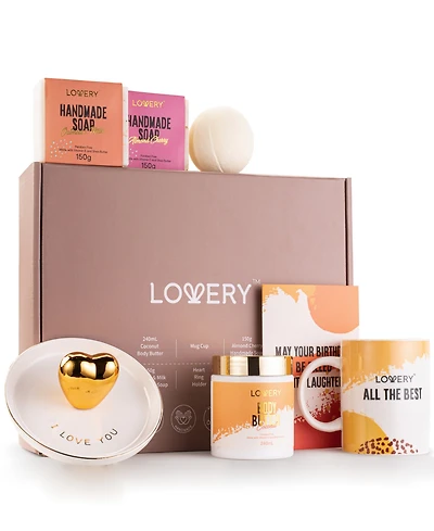Birthday Gifts, Personalized Birthday Gift Basket, Body Care Gift Set, Inspirational Gifts, Birthday Spa Gift Box, 8 Piece