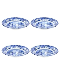 Spode Blue Italian Rim Soup Bowls, Set of 4