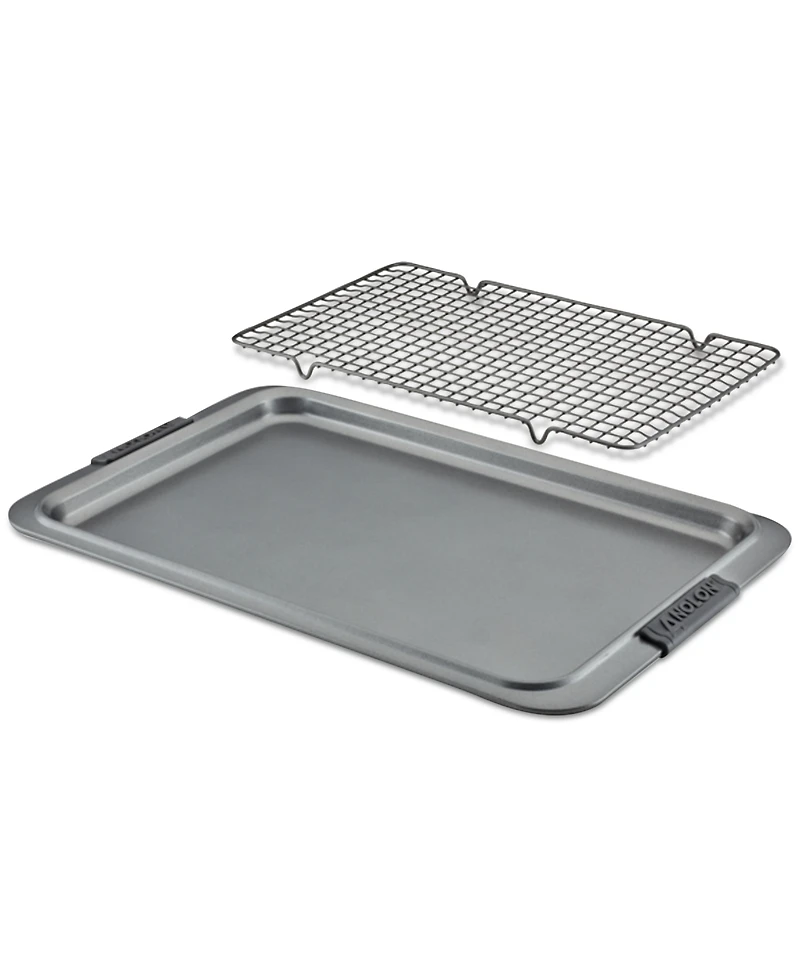 Anolon Advanced Nonstick 11" x 17" Baking Sheet & Roasting/Cooling Rack Set