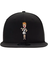 Men's New Era Black The Flintstones Wilma 9FIFTY Snapback Adjustable Hat