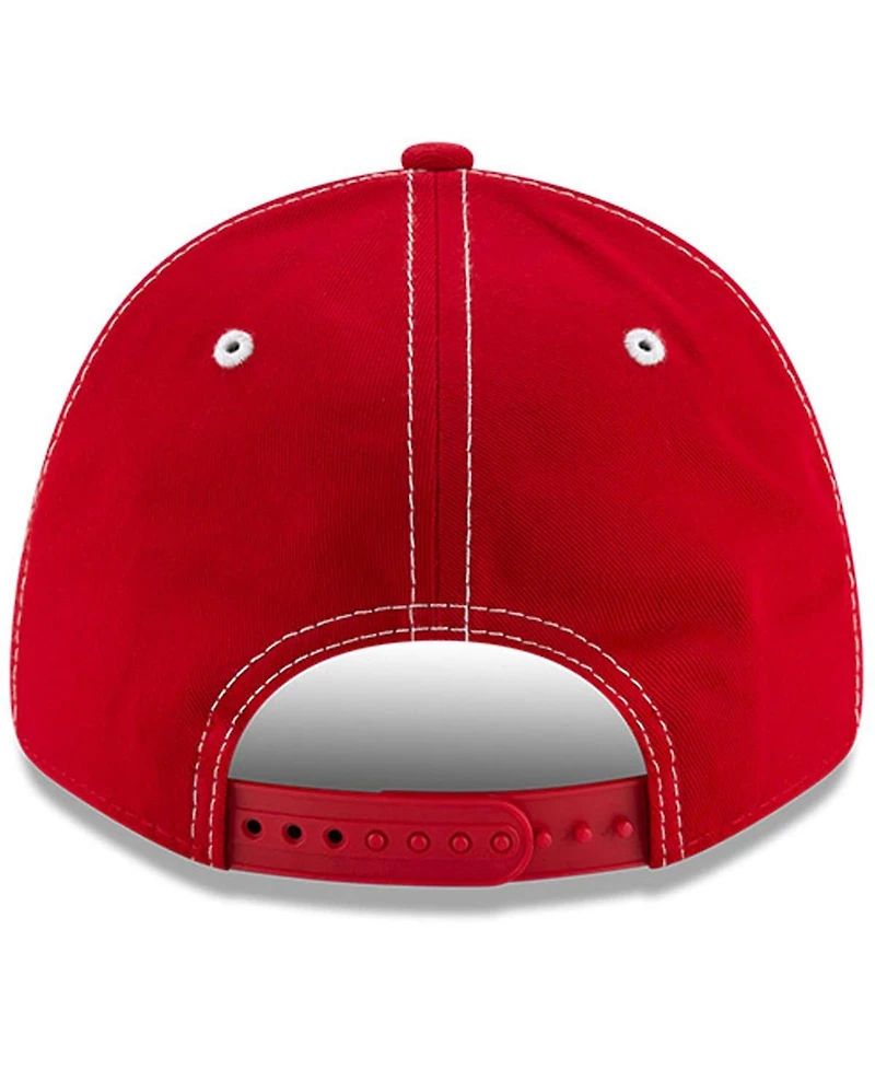 Men's New Era White, Red Mike Stefanik Nascar Hall of Fame Class of 2021 Inductee 9FORTY Adjustable Hat